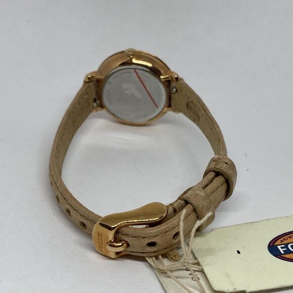 Fossil Jacqueline ES3802 Women's Beige Leather Analog Dial Quartz Watch JK870 - Picture 10 of 12